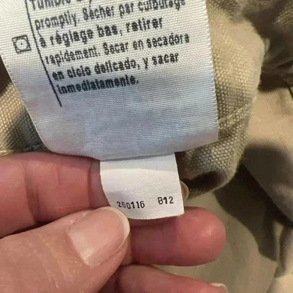 Carhartt Cargo Shorts Mens Tan Khaki Size 50X10 Pockets original Fit Flat Front - Picture 11 of 11